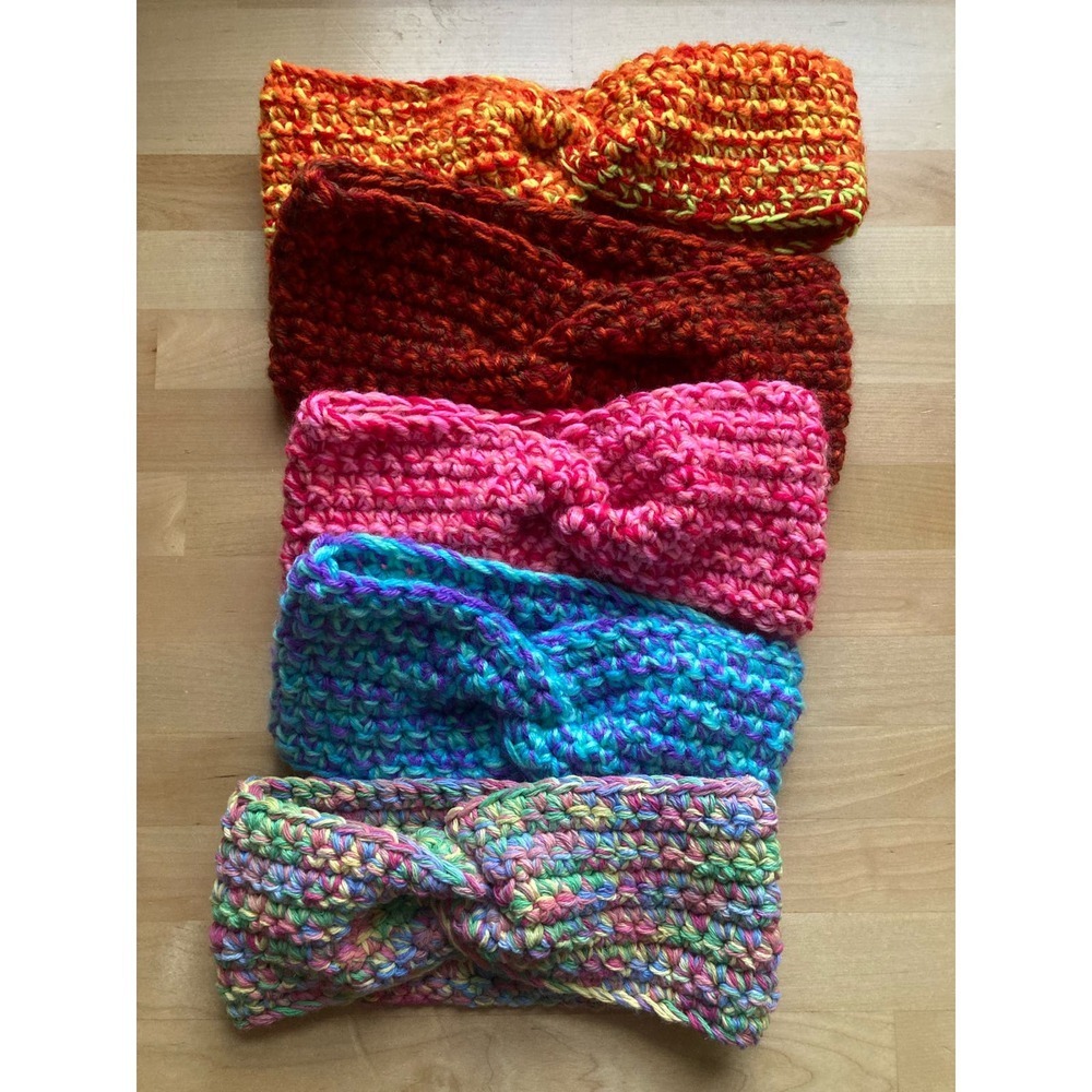 Handmade Crochet Colorful Ear Warmers